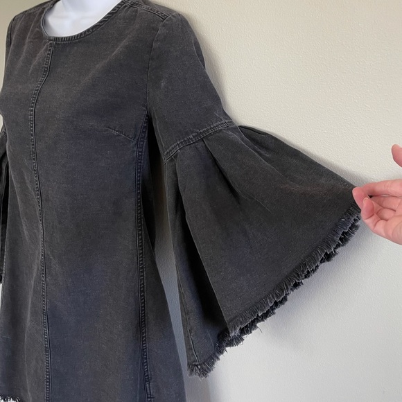 Free People Reckless Life Denim Dress NWT - Picture 7 of 9